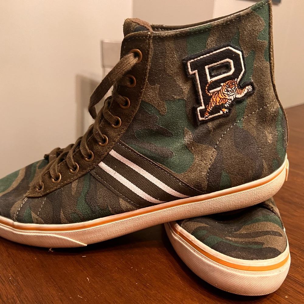 Polo by Ralph Lauren Camouflage Sneakers with Tiger Patch